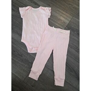 Boutique‎ baby girl organic cotton outfit 18 mos